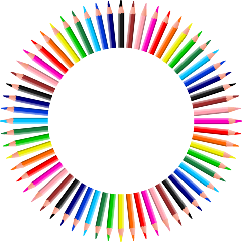 colored pencils